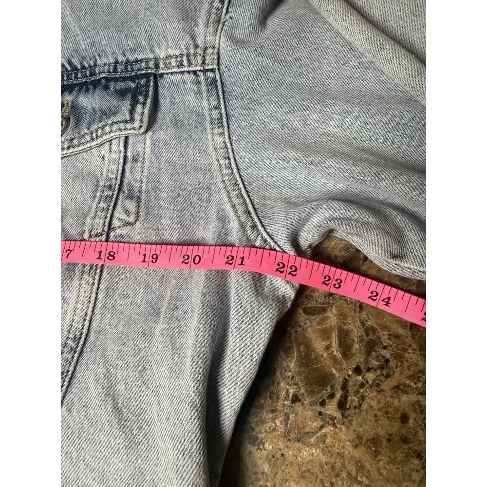 Free People Nocturne Studded Women’s denim blue Jacket Size L - Picture 9 of 13